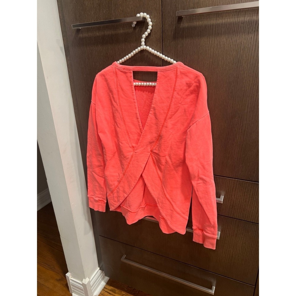 Lilly Pulitzer Luxletic Biscaya Cross-Back Pullover Cayenne Coral women‎ XS